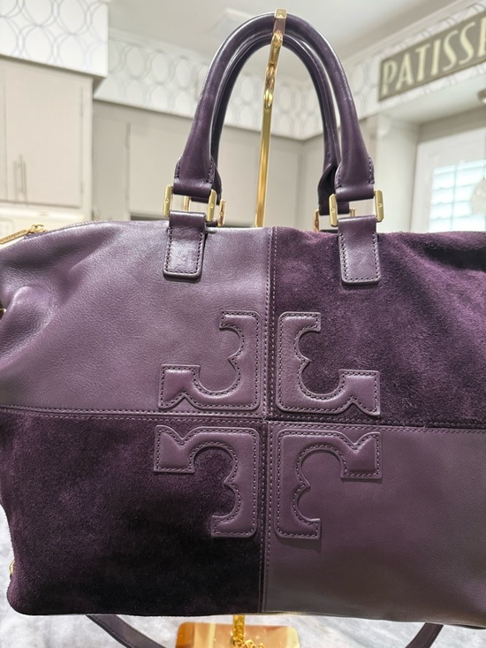 Tory Burch Handbags - Tory Burch Natalie Satchel. 14”x 5 1/2 x 11 1/2”. Pristine Condition. Wine Color